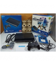 Consola Playstation 3 Ultra Slim 12 GB CECH-4004A. Con mando, cables, caja
