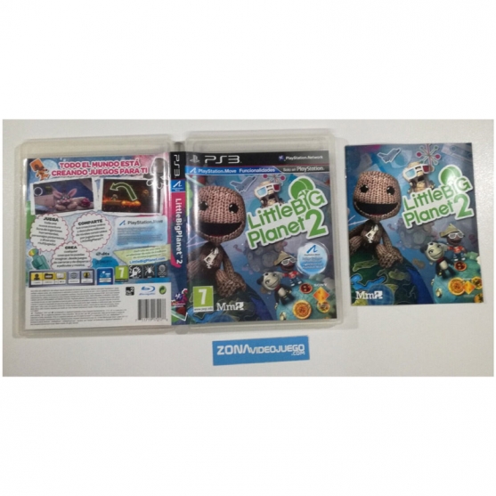 Caja y Manual Little Big Planet 2, Sony Playstation 3, Pal-ESP, SIN JUEGO