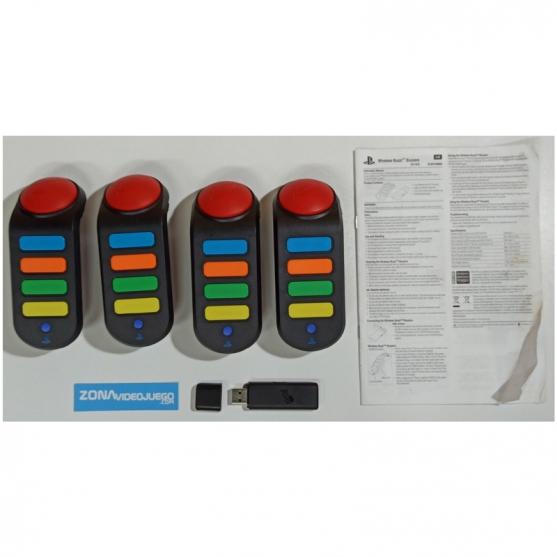 Pulsadores Buzzers Inalámbricos, Sony Playstation 3