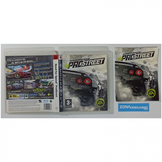 Caja y Manual Need for Speed ProStreet, Playstation 3, Pal-Esp. SIN JUEGO