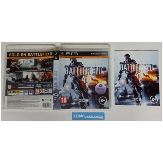Caja y Manual Battlefield 4, Playstation 3. SIN JUEGO