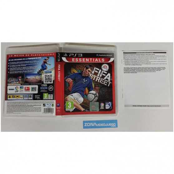 Caja y Manual Fifa Street, Playstation 3. SIN JUEGO