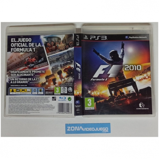 Caja vacia F1 2010, Playstation 3. SIN JUEGO