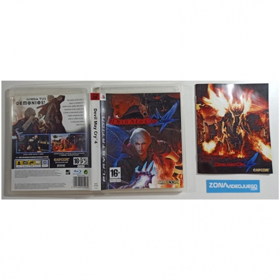 Caja y Manual Devil May Cry 4, PLAYSTATION 3, PAL-ESP. SIN JUEGO