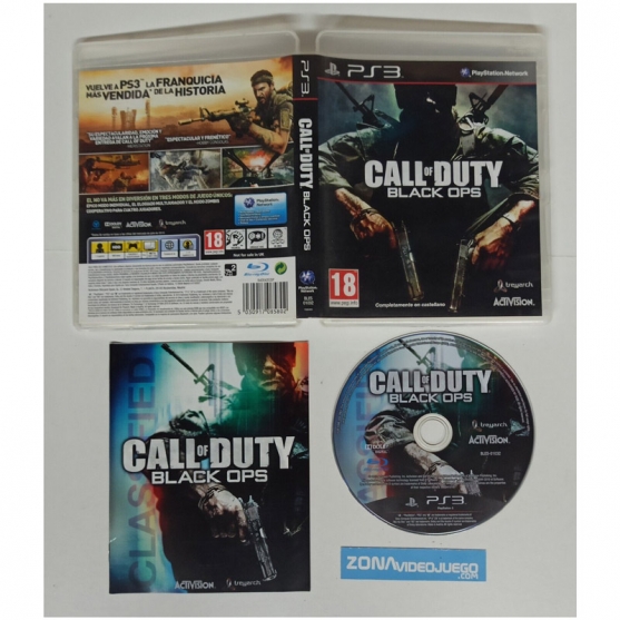 Call of Duty Black Ops, Sony Playstation 3, Pal-Esp