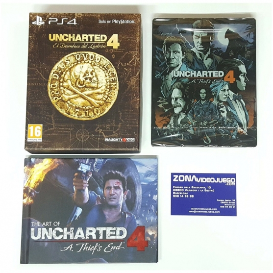 Uncharted 4 el Desenlace del Ladrón Edición Colec, Playstation 4, Pal-esp