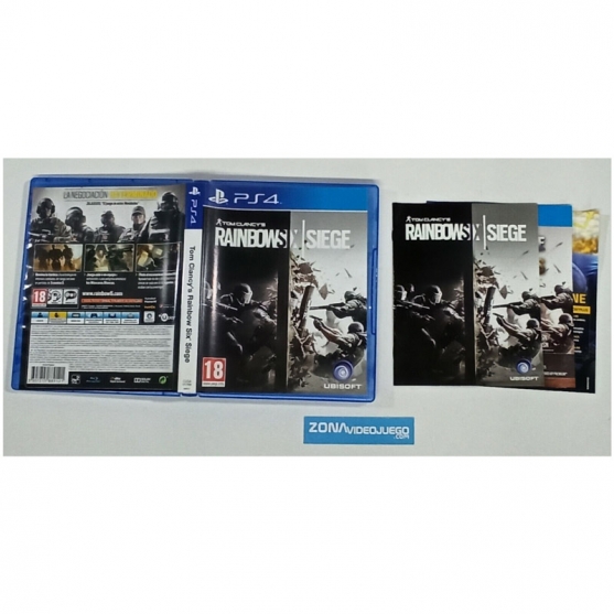Caja y manual, Rainbow Six Siege, Playstation 4, Pal-Esp, SIN JUEGO