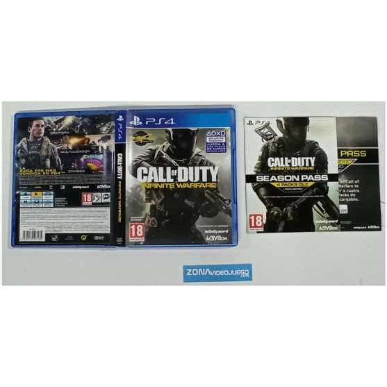 Caja y folletos, Call of Duty Infinte Warfare Playstation 4, Pal-Esp, SIN JUEGO