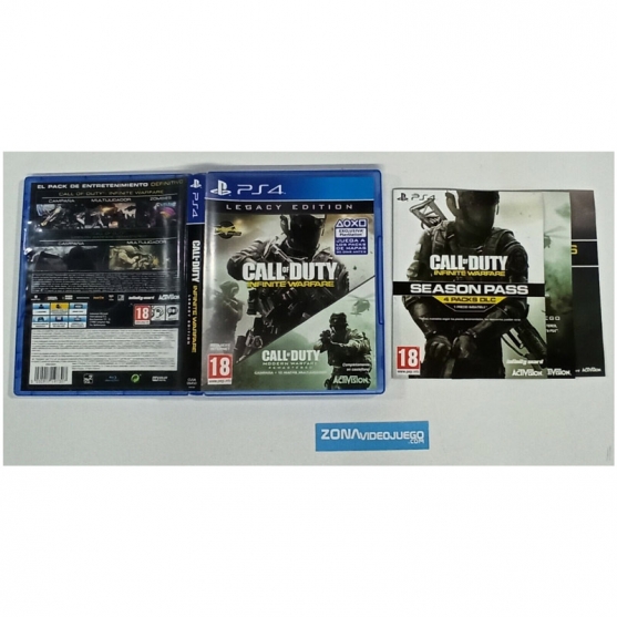 Caja y folletos, Call of Duty Infinte Warfare legacy edition, Pal-Esp, SIN JUEGO