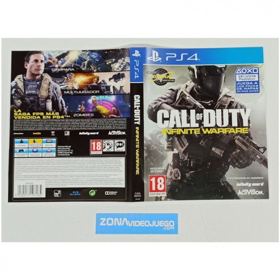 Caratula, Call of Duty Infinite Warfare, Playstation 4, Pal-Esp, SIN JUEGO