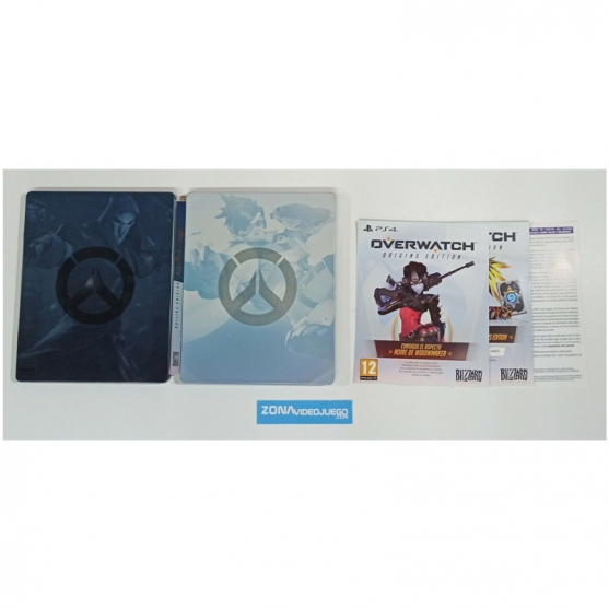 Steelbook (caja metálica) Overwatch Origins Edition, Playstation 4, Pal, SIN JUEGO