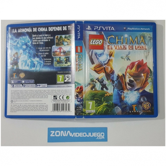 Caja vacia, Lego Chima El Viaje de Laval, Ps Vita, Pal-Esp, Sin Juego