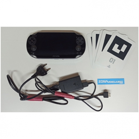 Consola Sony Ps Vita, Pch 1004. Con cargador y tarjetas RA