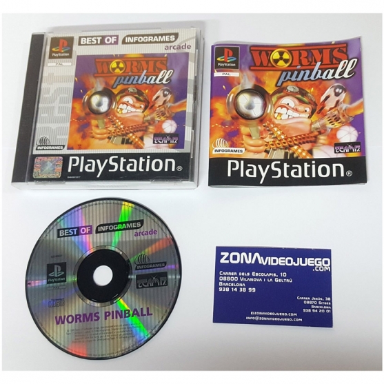 WORMS PINBALL, PLAYSTATION/PS ONE, PAL-EUR