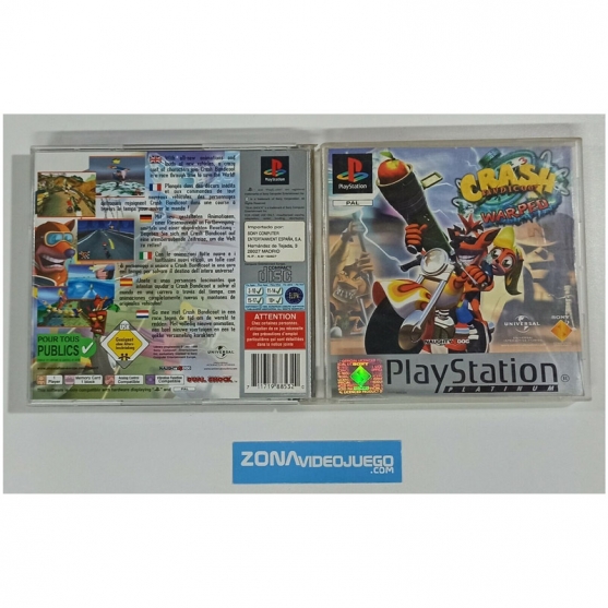 Caja Vacia Crash Bandicoot Warped. Sony Playstation, Pal-esp. SIN JUEGO