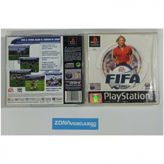 Caja Vacia Fifa 2001. Sony Playstation, Pal-esp. SIN JUEGO