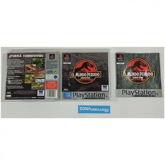 Caja y Manual El Mundo Perdido Jurassic, Sony Playstation, Pal-Eur, Sin Juego