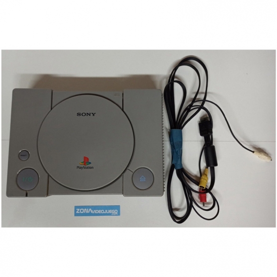 Consola Sony Playstation 1 SCPH-7502 PAL. Con cables av. Sin cable Ac, Sin mando