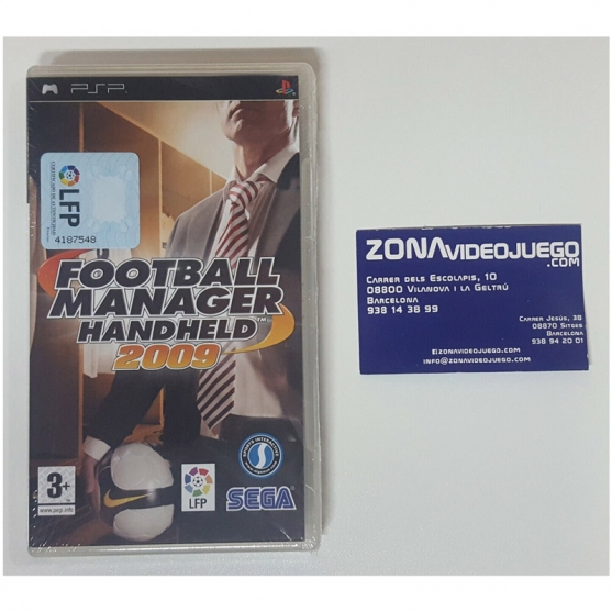 Football manager handheld 2009, Sony PSP, PAL-ESP