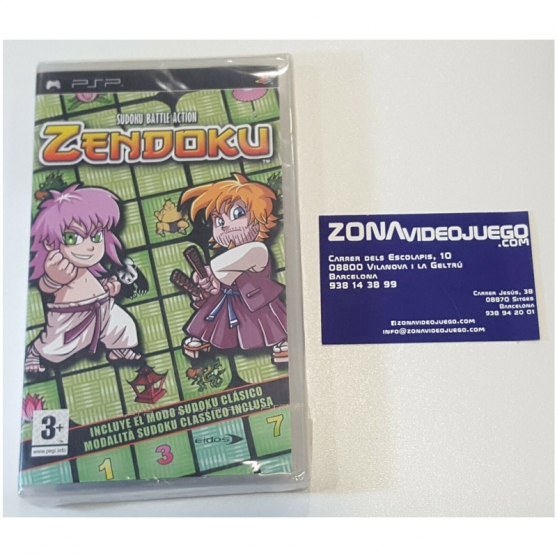 Sudoku Battle Action Zendoku, Sony Psp, Pal-Esp. Nuevo a estrenar