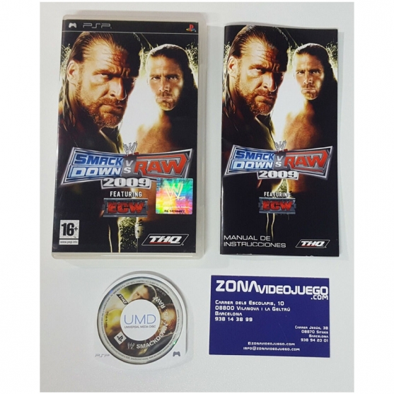 WW Smackdown vs Raw 2009, Sony Psp, Pal-Esp