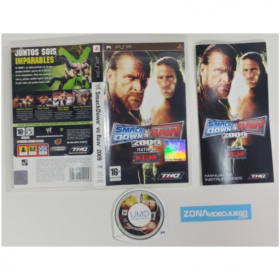 WW SmackDown vs Raw 2009, Sony Psp, Pal-Esp