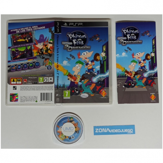 Phineas y Ferb a traves de la 2ª Dimension, Sony Psp, Pal-Esp