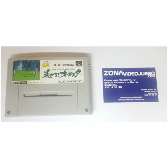 NEW 3D GOLF SIMULATION MASTERS, SUPER NINTENDO, JAP