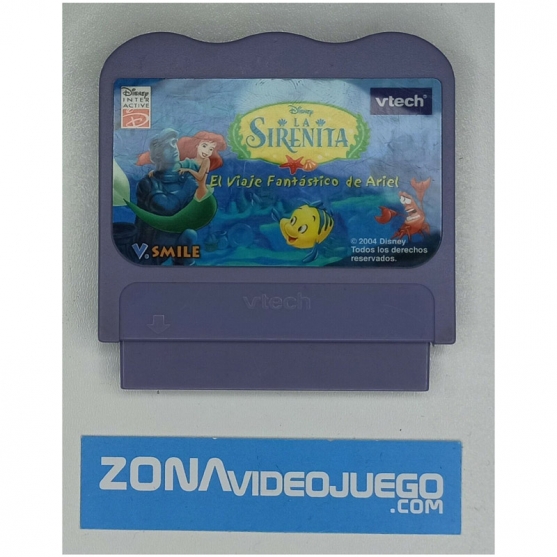 Disney La Sirenita El viaje fantástico de Ariel, V.Smile Vtech, PAL-ESP