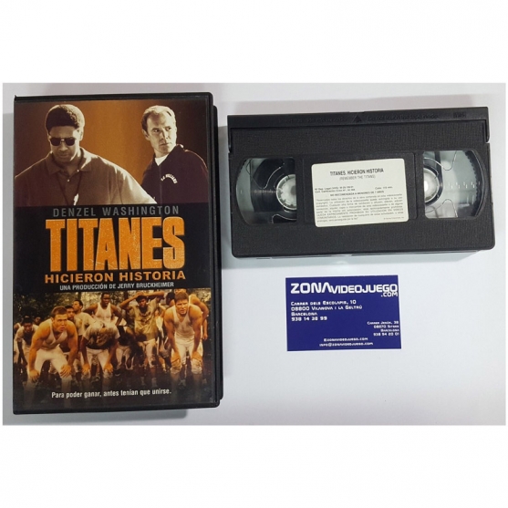 Titanes Hicieron Historia, película VHS