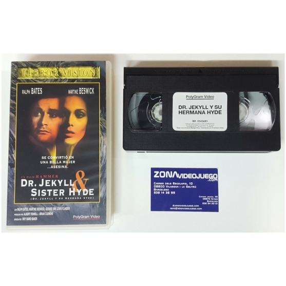 Dr. Jekill & Sister Hyde (Dr. Jekill y su hermana Hyde), película VHS.