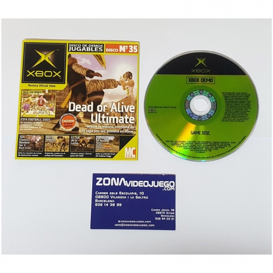 DISCO DE DEMOS Nº35, DOA ULTIMATE, ROCKY, FIFA 2005, CLUB LUCHA.. XBOX, PAL-ESP
