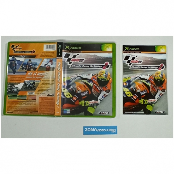 Caja y manual, MotoGp 2, Microsoft Xbox. Pal-Esp, SIN JUEGO
