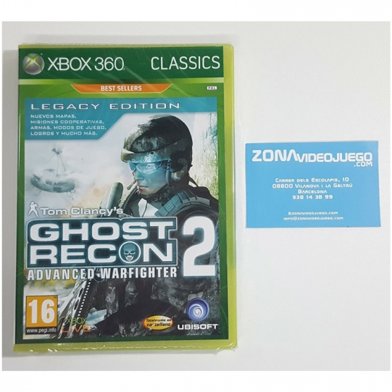 Tom Clancy's Ghost Recon Advanced Warfighter 2 Legacy, Xbox 360, Pal-Esp