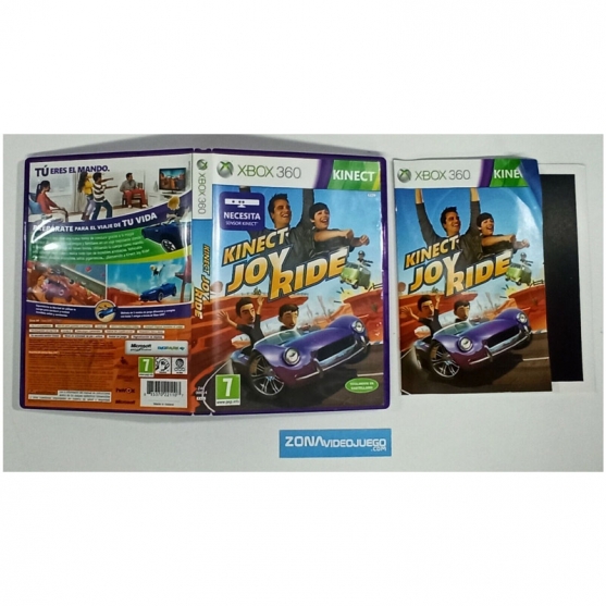 Caja y manual, Kinect Joy Ride, Xbox 360, Pal-Esp, SIN JUEGO