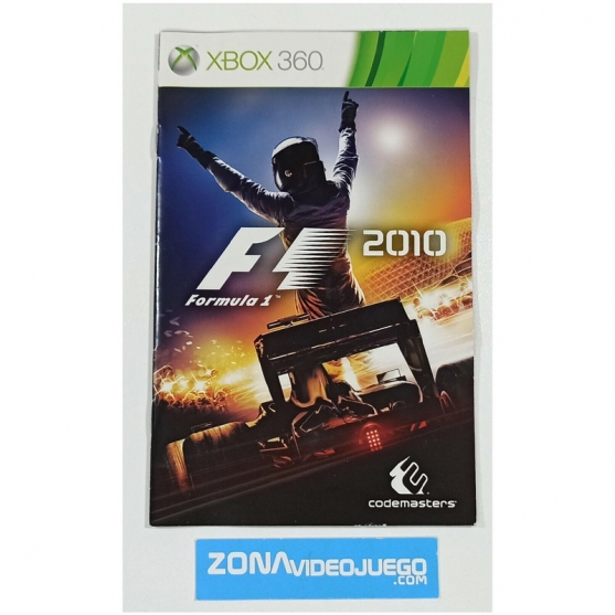 Manual Formula 1 2010, Xbox 360, Pal-Esp, SIN JUEGO