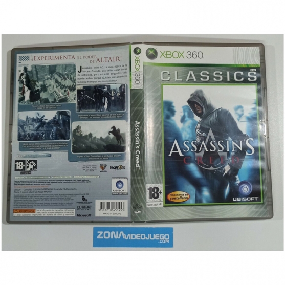 Caja vacia, Assassin's Creed, Xbox 360, Pal-Esp, SIN JUEGO