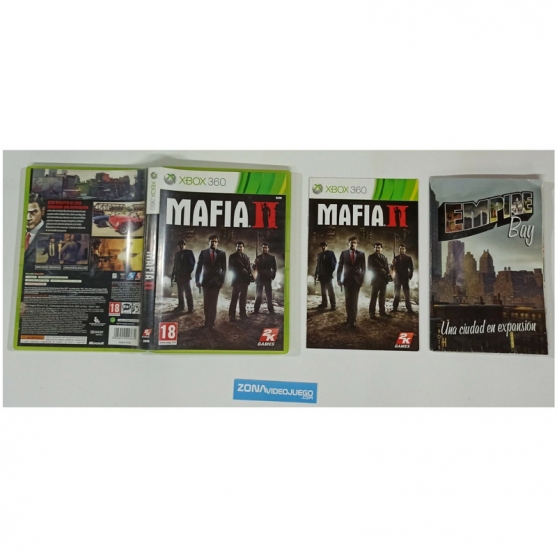 Caja y Manual Mafia II, Xbox 360, Pal-Esp. SIN JUEGO