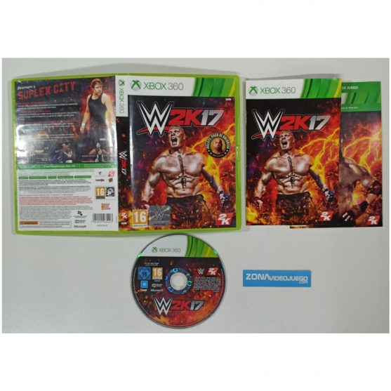 WW 2k17, Xbox 360, Pal-Esp