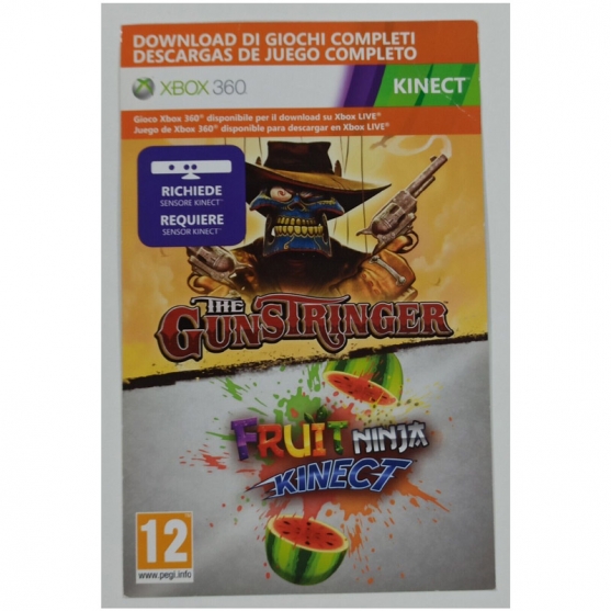 The Gunstringer y Fruit Ninja Kinect, Xbox 360, Pal-Eur. Código de Descarga