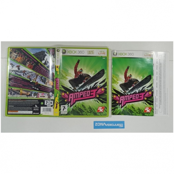 Caja y Manual Amped 3, Xbox 360, Pal-Esp. SIN JUEGO