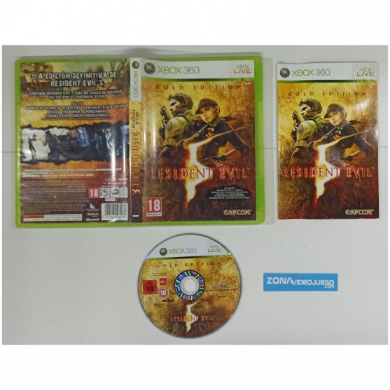 Resident Evil 5 Gold Edition, Xbox 360, Pal-Esp