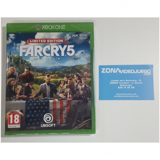 Farcry 5 Limited Edition, Xbox One, Pal-Esp. Nuevo a estrenar