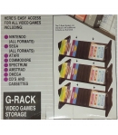 Mueble archivador juegos, nes, s nes, game boy, mega drive, master sys 42x17cm