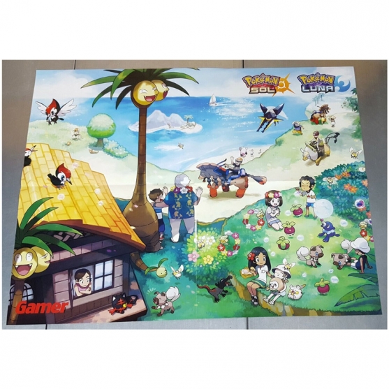 Poster doble, Cod Infinite Warfare y Pokémon Sol y Luna, Gamer & Games