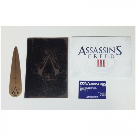 Assassin's Creed III Extra edición Especial. Cuaderno de notas y Postales
