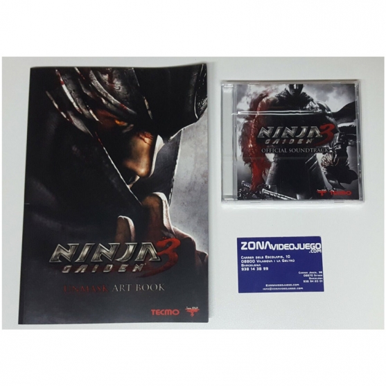 Ninja Gaiden 3, Libro de Arte (Unmask Art Book) y Banda Sonora (Sountrack)