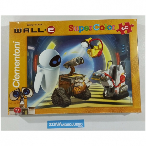 Puzzle Disney Pixar Wall.e 60 piezas, Clementoni Jumbo 33,5 x 23,5 cm
