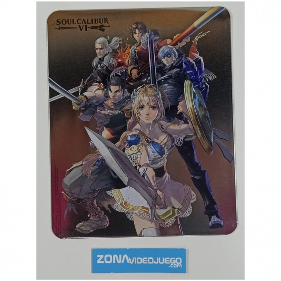 Placa metalica Soul Calibur VI, Publicidad Namco
