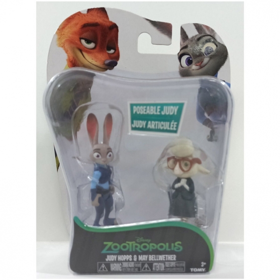 Figuras Zootropolis Judy Hopps y May Bellwether, Tomy